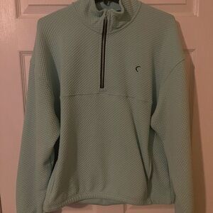 Zyia Spearmint Honesty 1/4 Zip, size large.